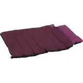Zolux bivouak hondendeken/slaapzak 2in1 rood - 95x60-120 cm