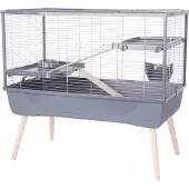 Zolux NeoLife 100 L Wire Rabbit and Rodent Cage on Feet - Gray