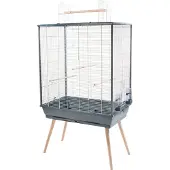 Zolux vogelkooi neo jili xl grijs - 81x48x132cm