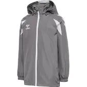 Hummel Outdoorjas donkergrijs / wit