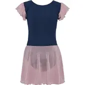Hummel Jurk donkerblauw / lichtroze