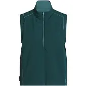 Adidas Sportbodywarmer 'Beyond Twistweave Loose Quarter-Zip' donkergroen
