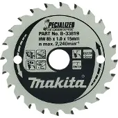 Makita Cirkelzaagblad Laminaat Specialized 85x15x1,0 24T