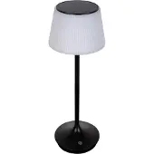 Naeve LED solar-tafellamp Emmi CCT oplaadbaar, zwart Emmi, dimbaar, zwart, Kunststof, Solar buitenverlichting