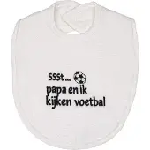 Petit villain Slabber Papa En Ik Kijken Voetbal Wit