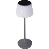Näve LED solar-tafellamp Emmi CCT oplaadbaar, grijs Emmi, dimbaar, alu / grijs / zink, Kunststof, Solar buitenverlichting