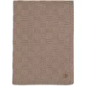 Jollein Baby Winter Deken Wieg - 75x100cm - Box Knit - Milky Coffee