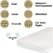 ZZZOO Matras Peuterbed + Topper 70x140 Airgosafe Koala