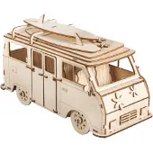 Rayher Hobby Materialen Houten 3D bouwset - camper