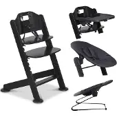 Novi at Home Kinderstoel 1-2 Grow Black/Black Melange