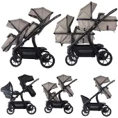 Novi Duo Kinderwagen Novi Pacific Premium Solid Hazel