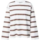 Pieces Shirt 'PCMila' bruin / rosa / wit
