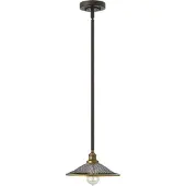 HINKLEY LED Hanglamp Rigby | 1X E27 Max 60W | Dimbaar | Buckeye Bronze and Brass