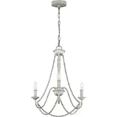 FEISS LED Kroonluchter | 3X E14 Max 60W | Dimbaar | Washed Grey