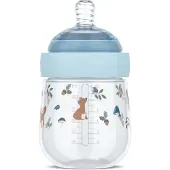 Mepal Mio Babyfles Little Dutch - 165 ml - Anti-koliek - Spiraalontwerp voorkomt verstopping - Siliconen van medische kwaliteit - Forest Friends