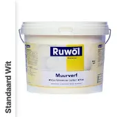 Ruwol Muurverf binnen en buiten Mat Standaard Wit 5 liter