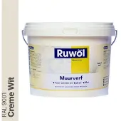 Ruwol Muurverf binnen en buiten Mat Creme Wit (RAL 9001) 5 liter
