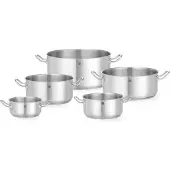 Hendi Kookpan, laag model - zonder deksel, Kitchen Line, 1,4 liter, Ø160 x (hoogte) 75 mm