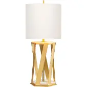 Elstead Lighting Tafellamp Apollo, messing / goud, Woon-/ Eetkamer, Kunststof, Modern, Tafellamp