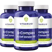 Vitakruid - B-complex Actief zonder B6 - 90 vcaps