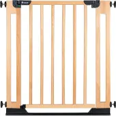 Hauck Clear Step Easyclose Eco - Stevig deur en traphekje van beukenhout - Beech
