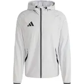 Adidas Sportjas 'Tiro Travel' lichtgrijs / zwart