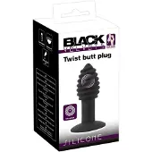 Black Velvets Black Velvet Twist - oplaadbare siliconen anale vibrator (zwart)