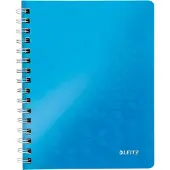 Leitz WOW Collegeblok A5 vierkant, met PP kaft 46410036 160 Pagina's 80 vellen Blauw