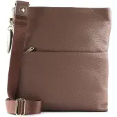 Mandarina Duck Leren Schoudertas Mellow Leather Crossover Bag Balsamic Bruine