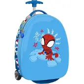 Spidey and his Amazing Friends Rolkoffer Stitch RESCUE Blauw Rood 28 x 43 x 23 cm
