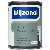 Wijzonol Muurverf Voor Buiten Mat 1 LTR - Lichte Kleur|2