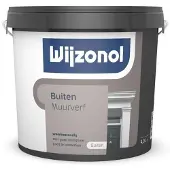 Wijzonol Muurverf Voor Buiten Zijdeglans 5 LTR - Donkere Kleur|1