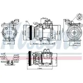 Nissens Compressor, airconditioning voor o.a. HYUNDAI, KIA