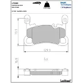 Delphi Remblokkenset, schijfrem LP3680