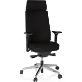 Hjh OFFICE MOVE-TEC PRO 3D - Professionele bureaustoel Zwart