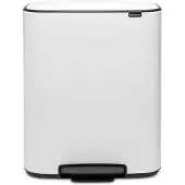 Brabantia Bo Pedal Bin 60 Liter White
