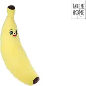 Van Manen Veenendaal pluche banaan knuffel geel - 100cm groot kussen.