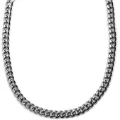 Lucleon 14 mm Zilverkleurige Stalen Schakelketting