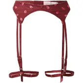 Hunkemoller Jarretels rosa / donkerrood