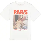 Garcia Shirt lichtbruin / knalrood / wit