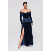 OMBRE Avondjurk navy