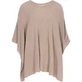 Usha WHITE LABEL Cape donkerbeige