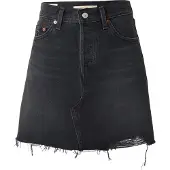 Levi's Rok 'Deconstructed Skirt' black denim