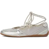 Karl lagerfeld JEANS Ballerina met riempjes 'Altia' zilver