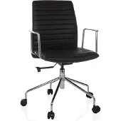 Hjh OFFICE Bureaustoel / directiestoel VEMONA 30 PU zwart