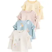 Next Shirt lichtbeige / lichtblauw / geel / sering