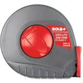 Sola Stalen meetband 10mtr Satellite ST10, Staal, kunstst. huis wit EG-Klasse 2 SB - 50055701 - 50055701