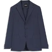 BOSS Slim-fit colbert van wasbare AirWool Maat 25
