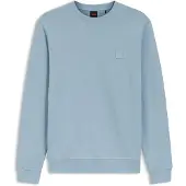 HUGO BOSS Trui lichtblauw BOSS Orange Westart vierkant logo