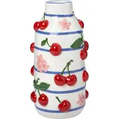 Intratuin Vaas Cherri Wit / Rood / Blauw D 13 H 25 Cm